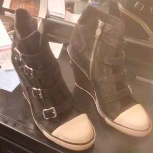 Leather Sneaker Boots